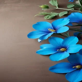 background blue flower wallpaper