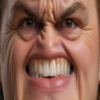 angry face
