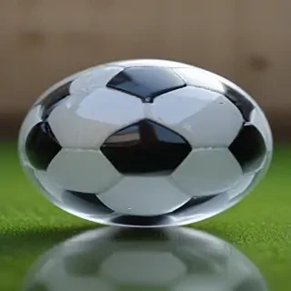 transparent soccer ball