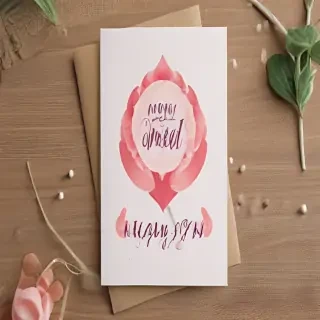 greeting card mockup