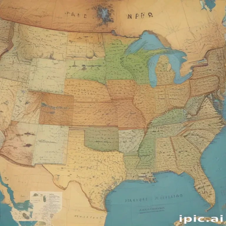 usa map with states