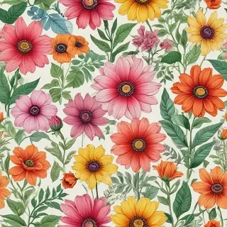 flower color drawings