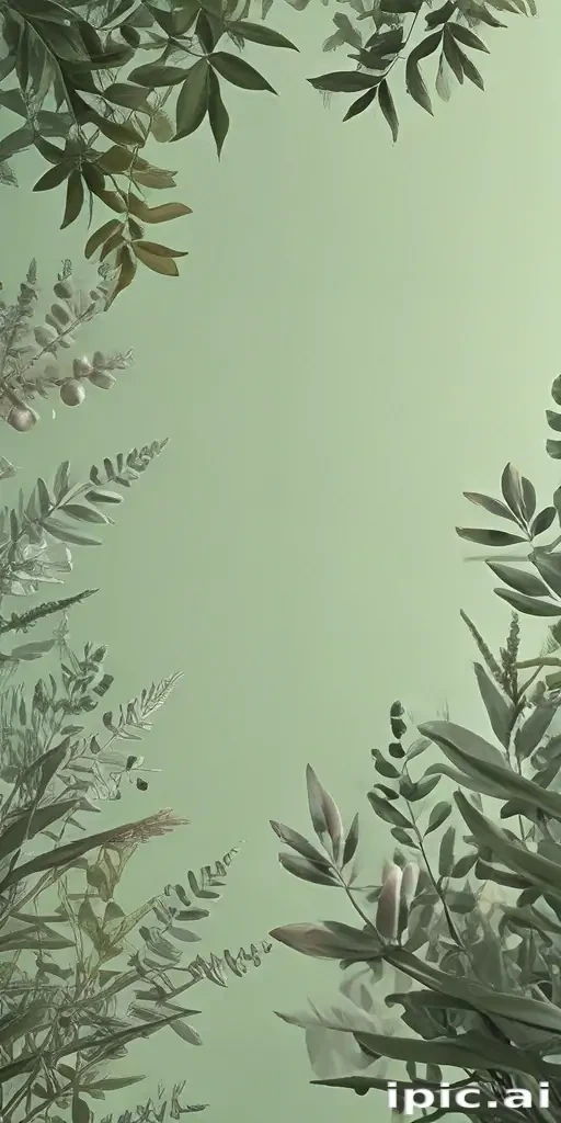 sage green aesthetic background