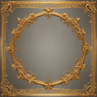 gold border transparent