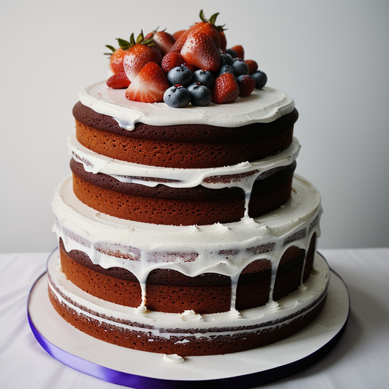 it's made over a cake