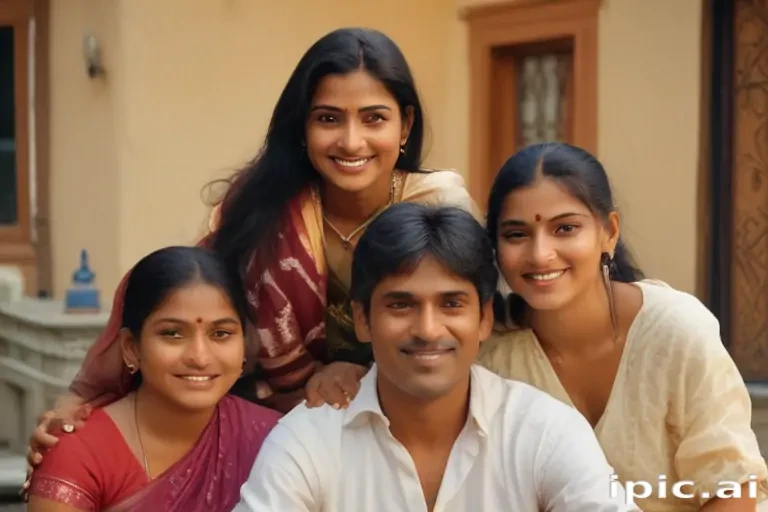 happy indian family
