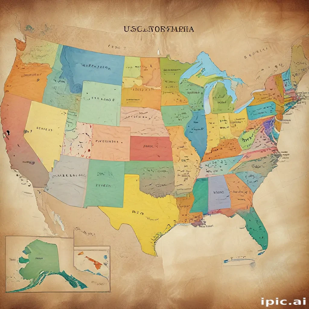 map of the us states