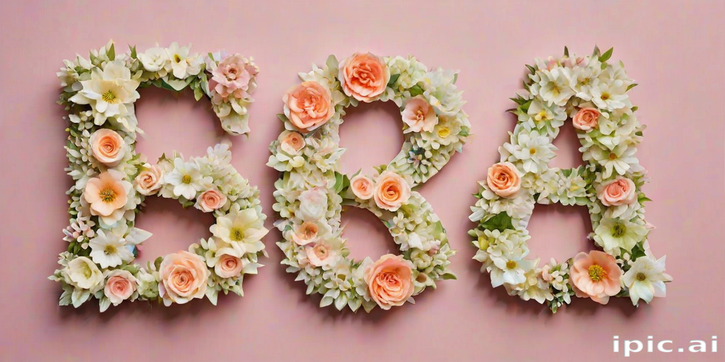 floral letters