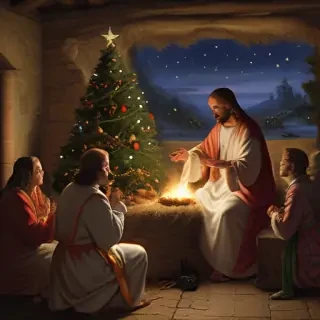 jesus at christmas images
