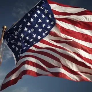 american flag waving png