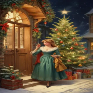 vintage christmas images to print