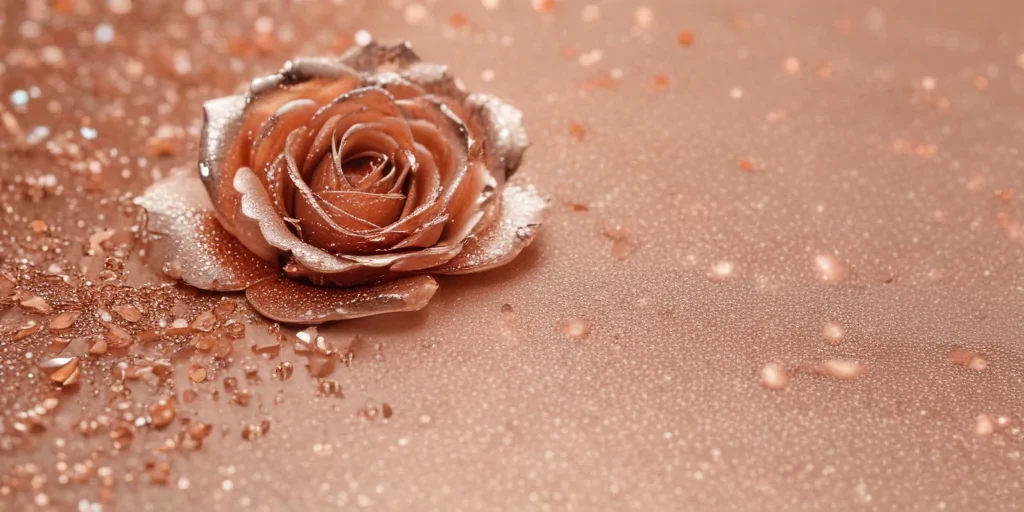 glitter rose gold background