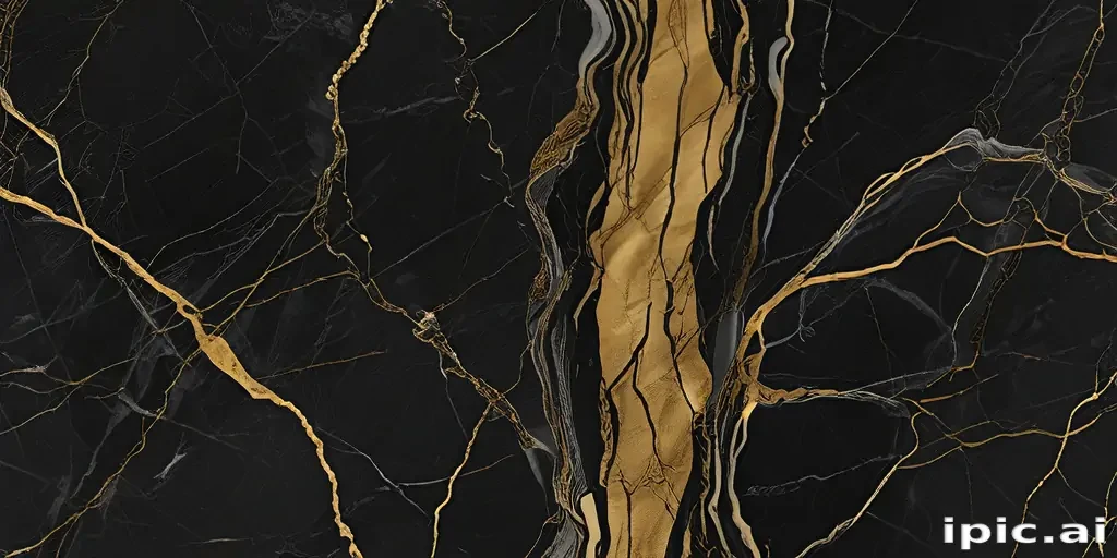 black and gold marble background