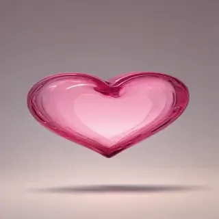 pink heart transparent