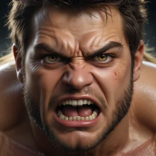 angry face