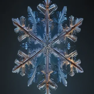 transparent snowflake