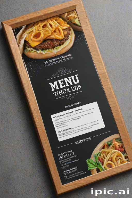 menu mock up