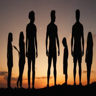 people silhouette png