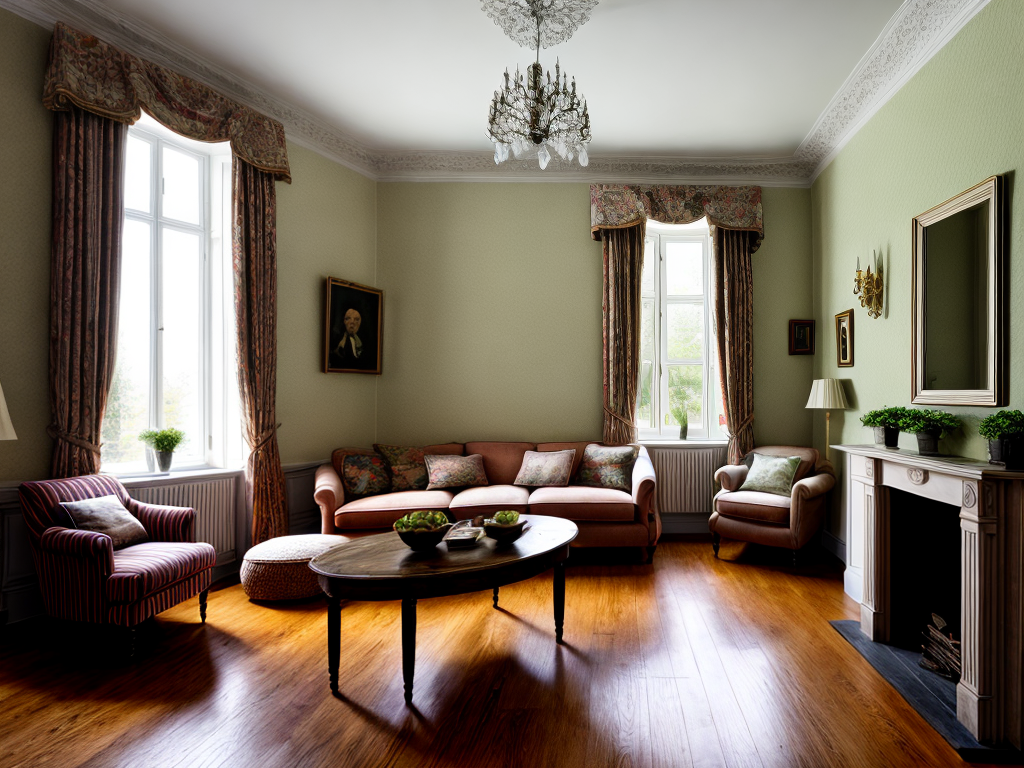 interior design of a country house