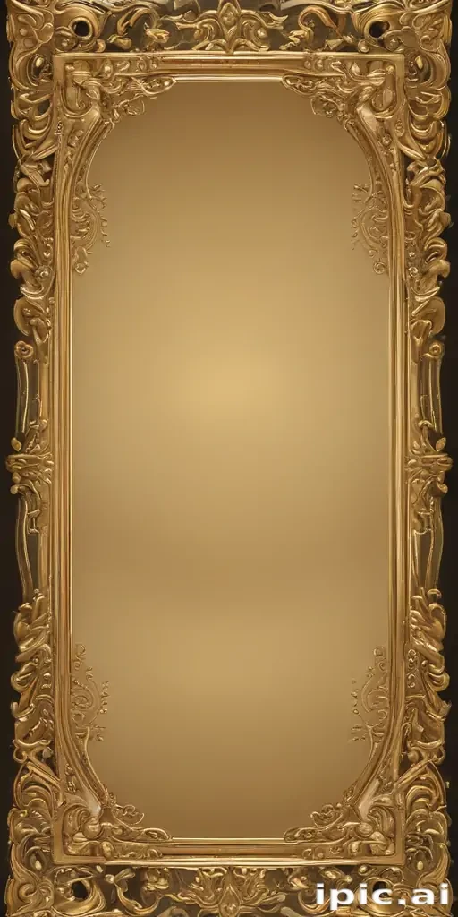transparent background gold border