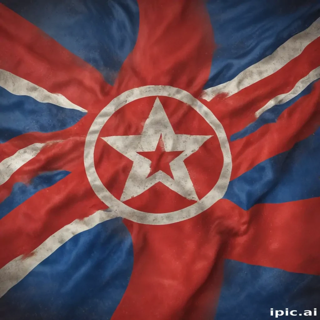 north korea flag