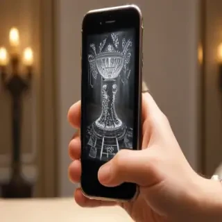 hand holding cell phone
