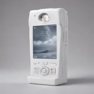 icon phone white