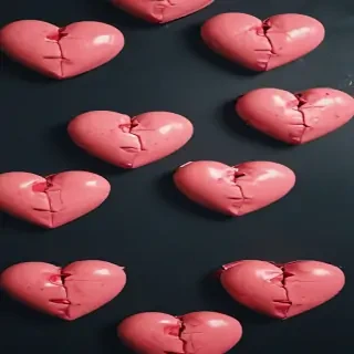 broken heart aesthetic