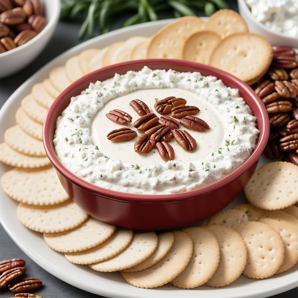 bacon pecan goat cheese dip
