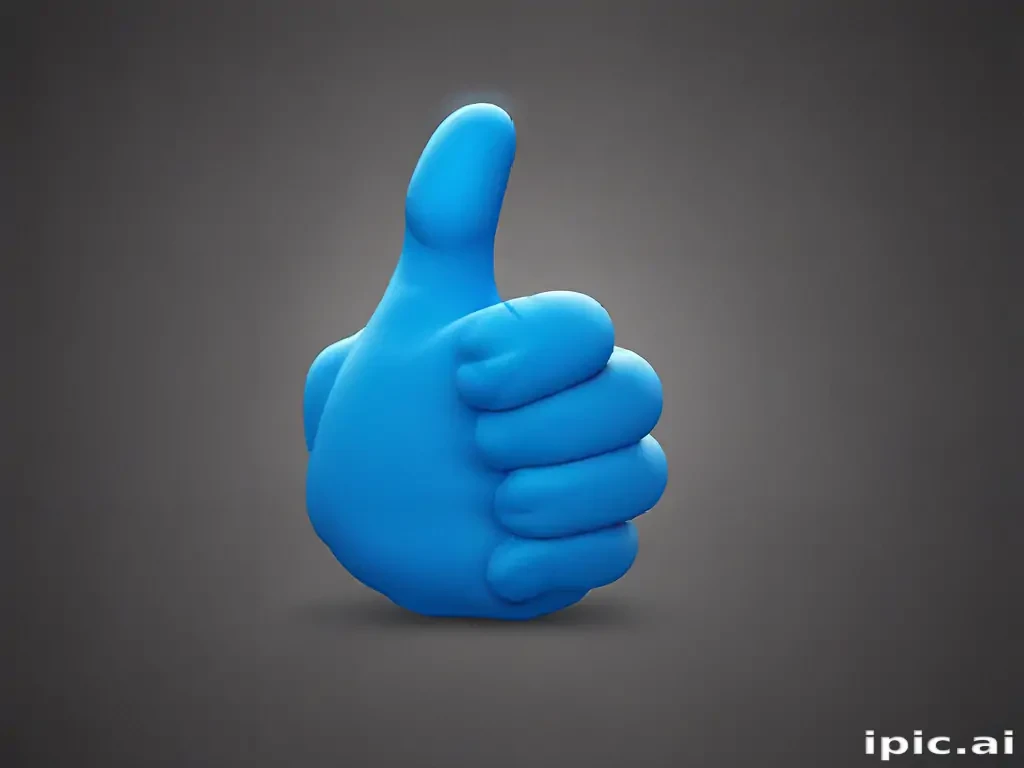 blue thumbs up emoji