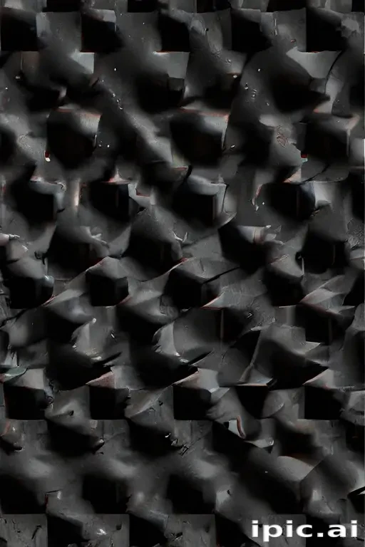 Abstract Textured Surface with Dark Patterns and Intricate Dimensional ...