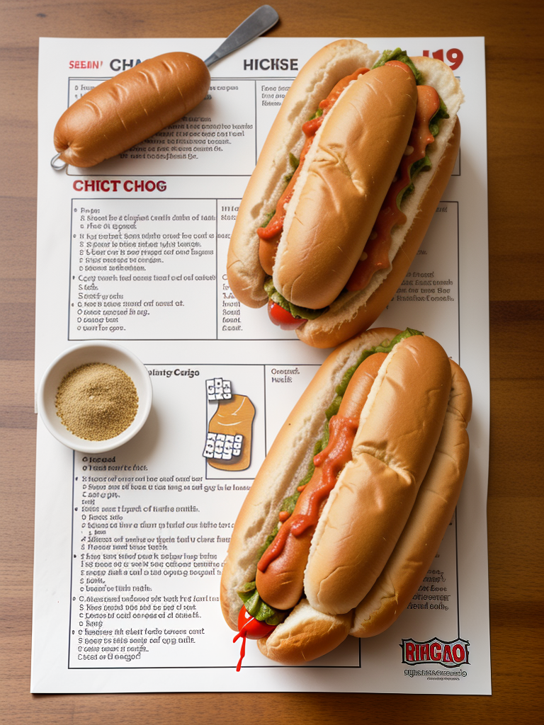 seasoning on a chicago hot dog crossword