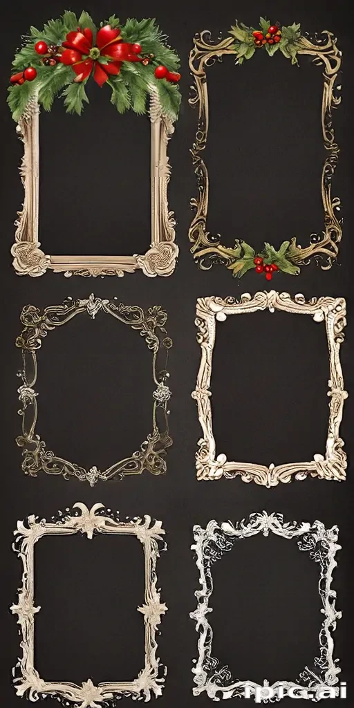 christmas clip art frames