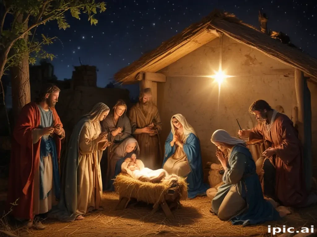 merry christmas nativity images free