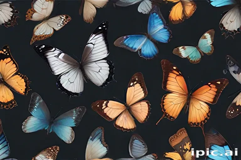 butterflies transparent