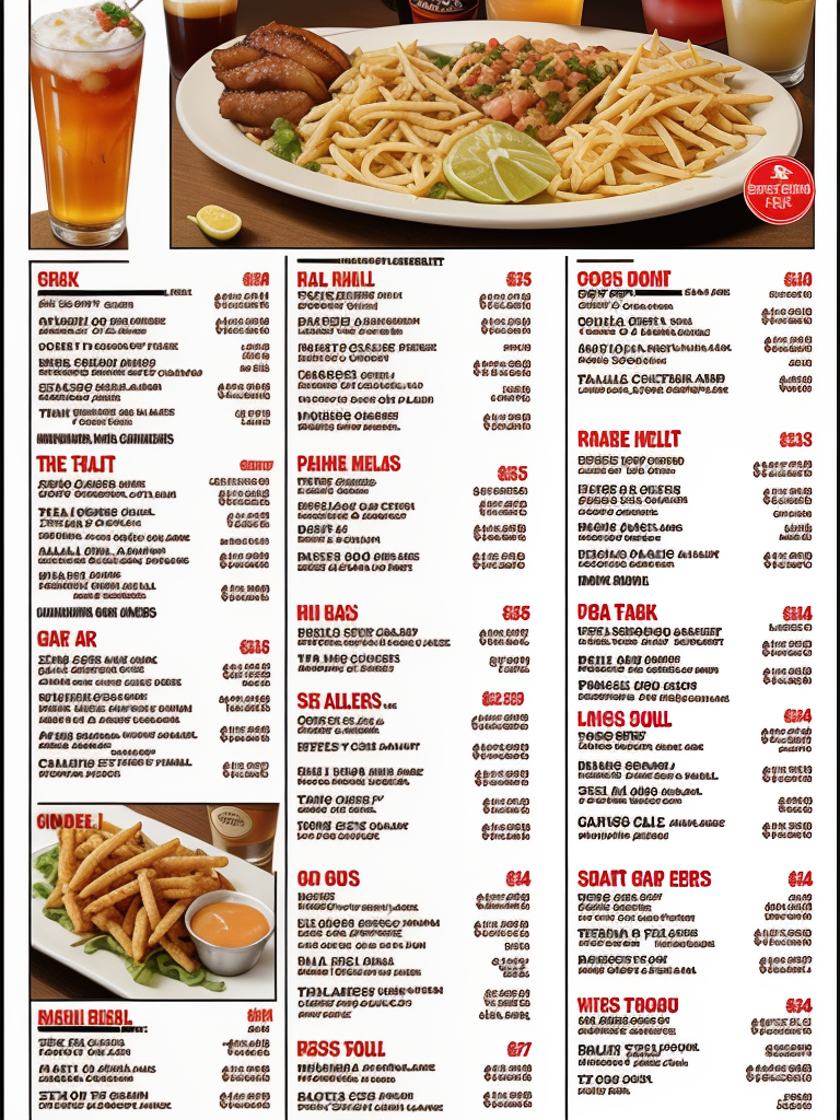 54th street happy hour menu
