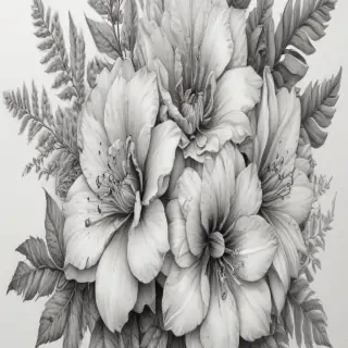 flower drawing png