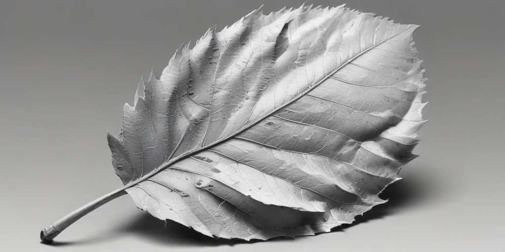 clipart of leaf black and white