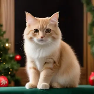 christmas cat background