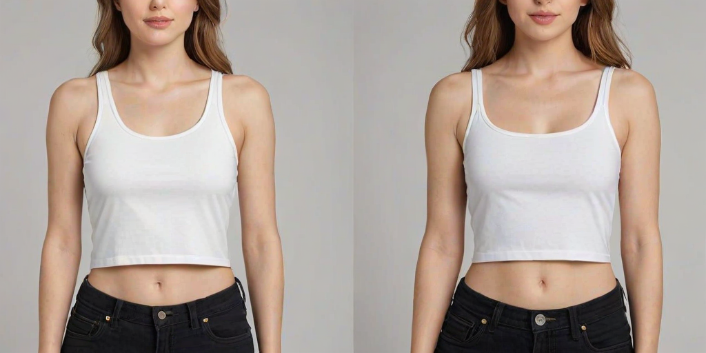 crop top mock up