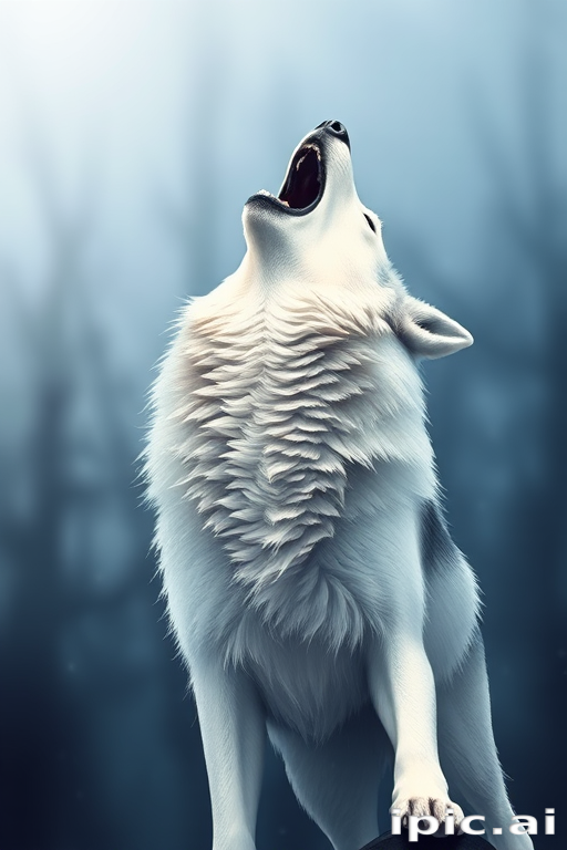 wolf howling png