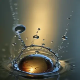 water droplets transparent