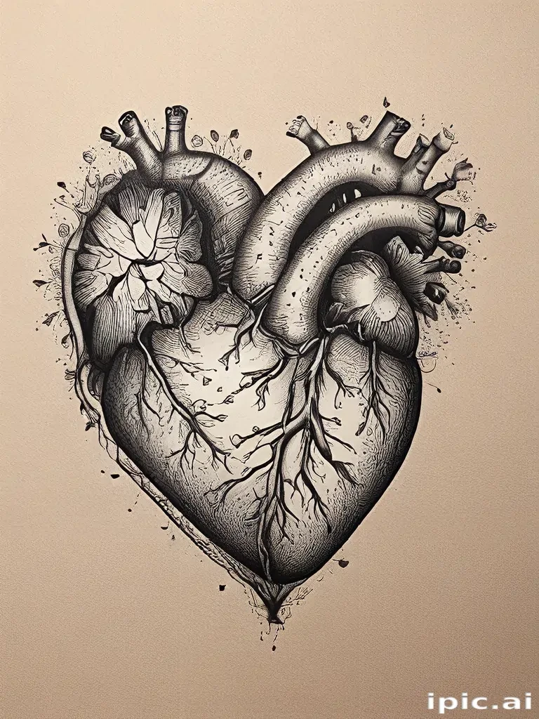 hand drawn heart