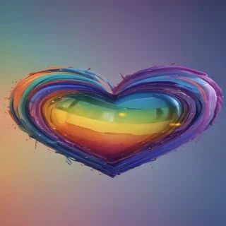 rainbow heart png