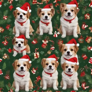 cute christmas dogs