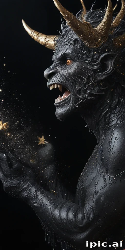 black background with glitter