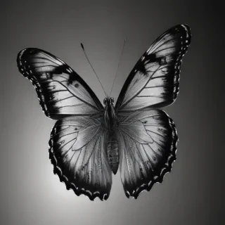 butterfly png black and white
