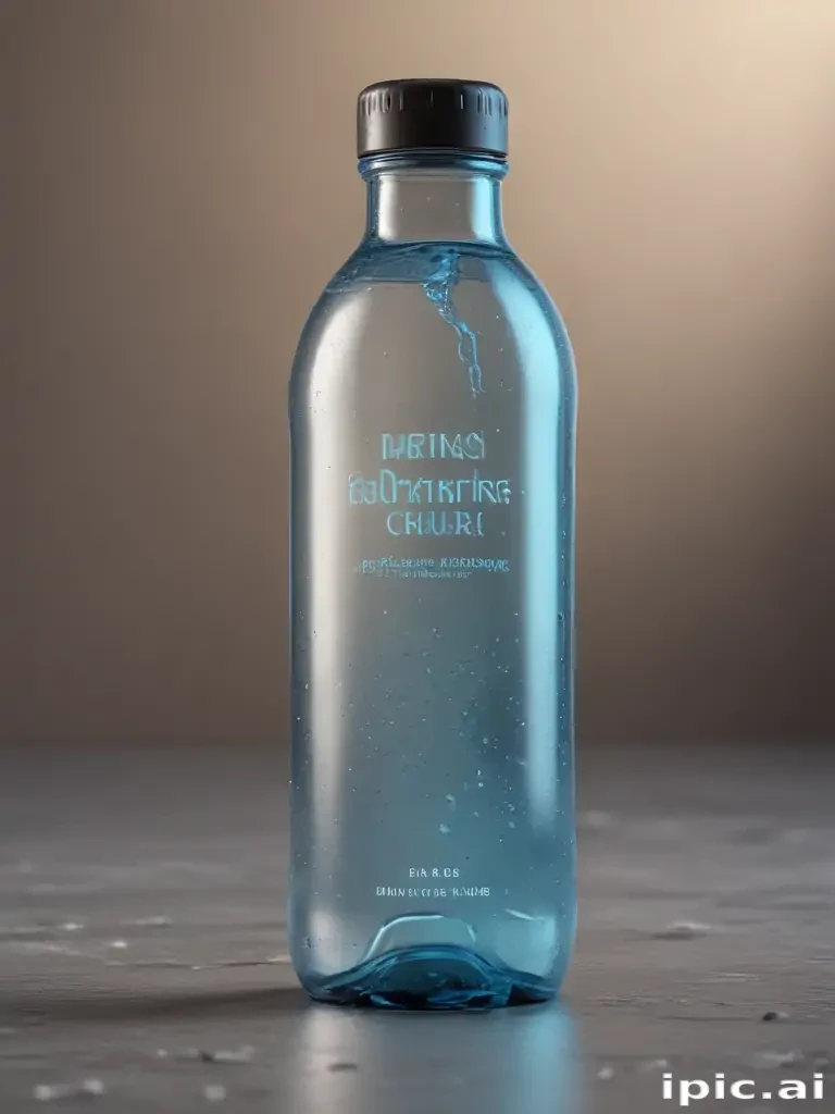 water bottle mockup