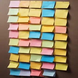 sticky note background