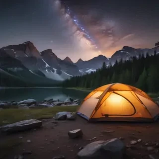 camping background pic